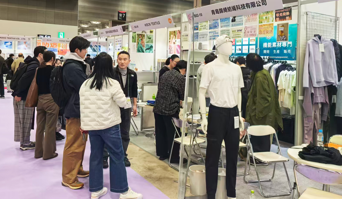 青岛锦绮汇新材料有限公司在日本东京参加纺织展为客户提供特种纱线专业解决方案